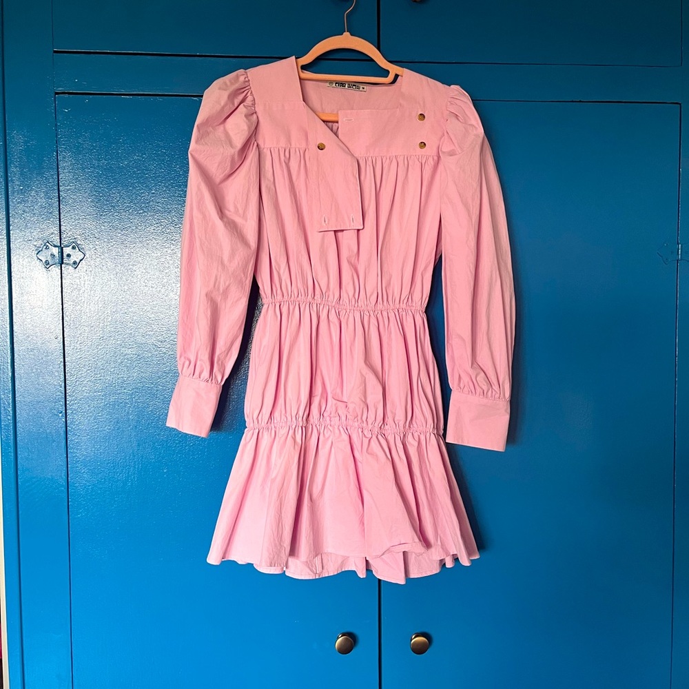 CIAO LUCIA SMOCKED SAILOR DRESS XS